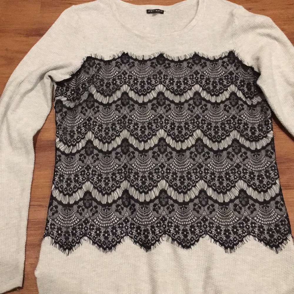 Greys lace long sleeve shirt worn once